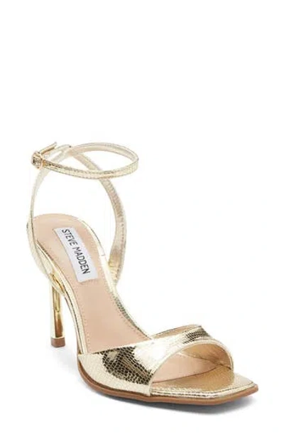 Steve Madden Presten Ankle Strap Sandal In Gold