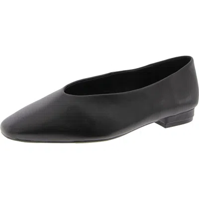 Steve Madden Prima Womens Leather Slip On Ballet Flats In Black