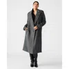 Steve Madden Women's Prince Pinstripe Double-breasted Coat In Grey