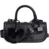 Steve Madden Prince Crossbody Bag With Bag Charms In Black