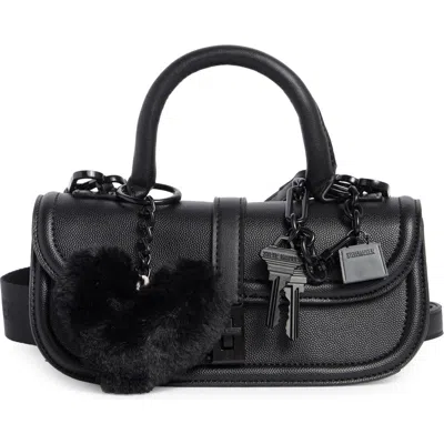 Steve Madden Prince Crossbody Bag With Bag Charms In Black