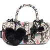 Steve Madden Prince Crossbody Bag With Bag Charms In Multi