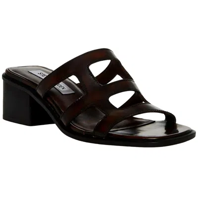 Steve Madden Princess Sandal Brown Leather Prin04s1-200 Women's