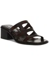 Steve Madden Princess Womens Leather Slip On Heels In Multi