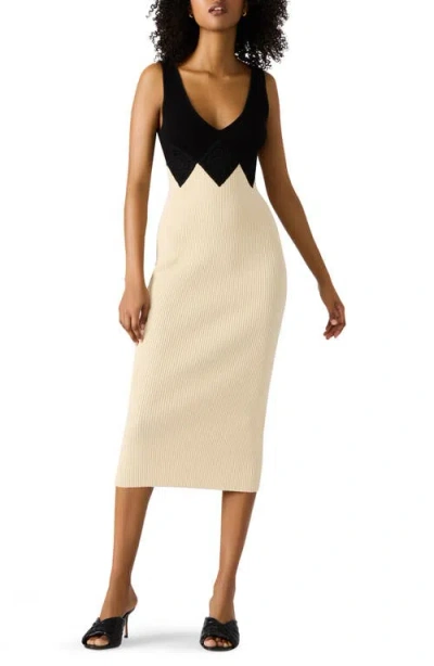 Steve Madden Prunella Rib Sweater Dress In White