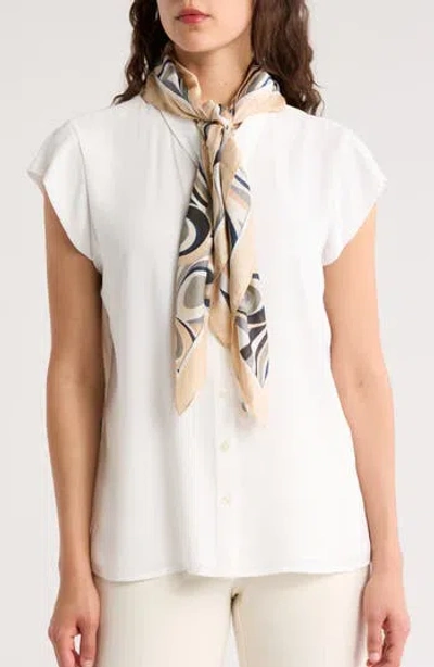 Steve Madden Psychedelic Square Scarf In Orange