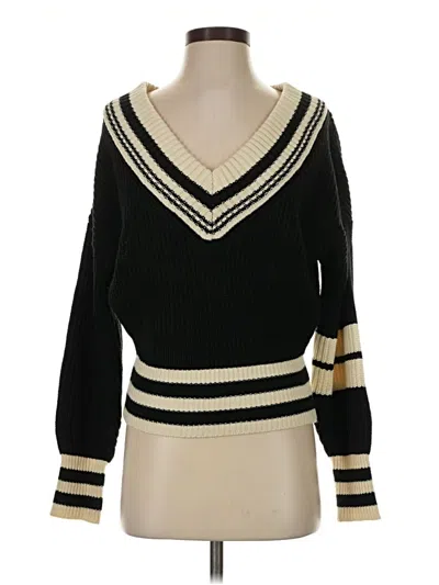 Pre-owned Steve Madden Pullover Sweater In Black
