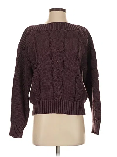 Pre-owned Steve Madden Pullover Sweater In Burgundy