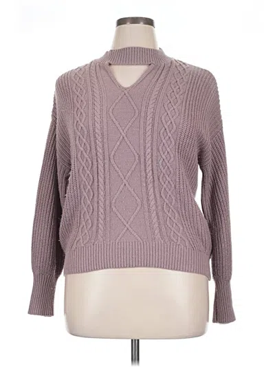 Pre-owned Steve Madden Pullover Sweater In Purple