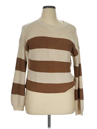 Pre-owned Steve Madden Pullover Sweater In Tan