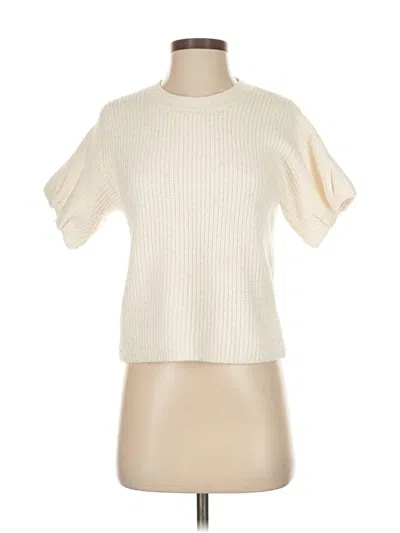 Pre-owned Steve Madden Pullover Sweater In White