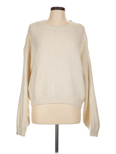Pre-owned Steve Madden Pullover Sweater In White