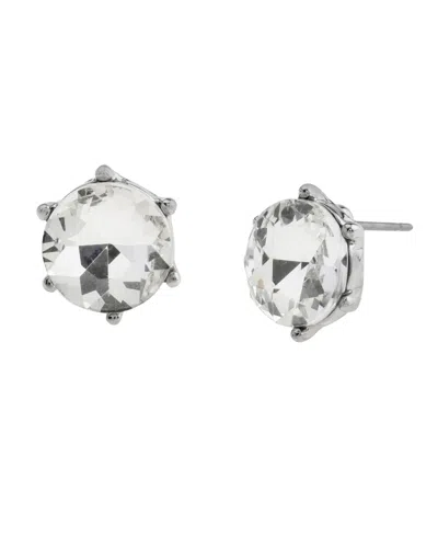 Steve Madden Punk Romance Stone Stud Earrings