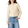 Steve Madden Quilted Faux Leather Jacket In Neutral