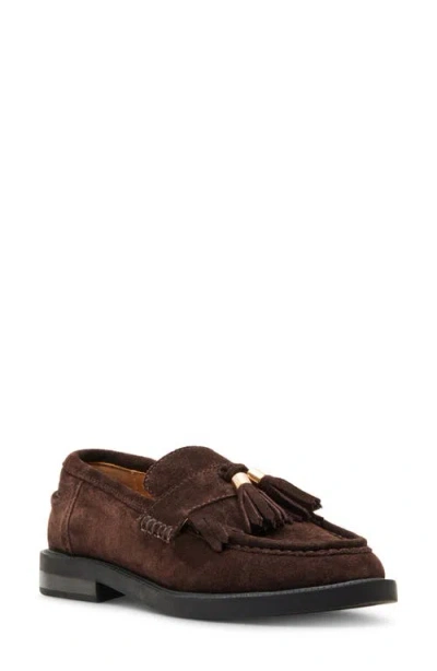 Steve Madden Radcliff Loafer In Brown Suede