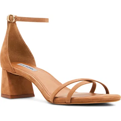 Steve Madden Rae Ankle Strap Sandal In Brown