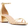 Steve Madden Rae Ankle Strap Sandal In Gold