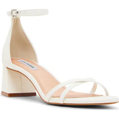 Steve Madden Rae Ankle Strap Sandal In White