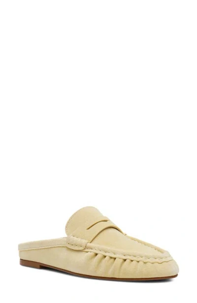 Steve Madden Rafe Loafer Mule In Yellow