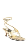 Steve Madden Rayger Ankle Strap Heel Sandal In Gold