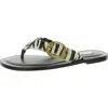 Steve Madden Rays Genuine Calf Hair Flip Flop In Multi