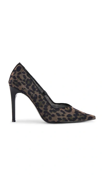 Steve Madden Raz Heel In Leopard Mesh