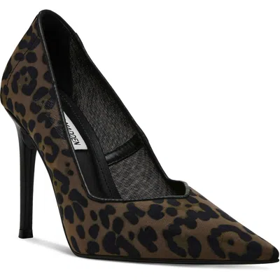 Steve Madden Raz Womens Animal Print Man Made Pumps In Multi