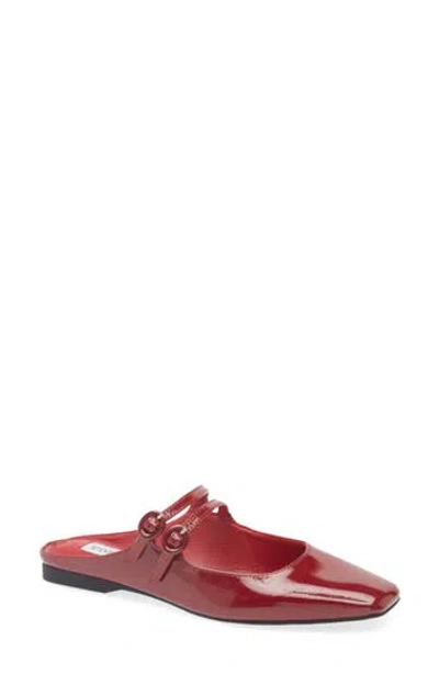 Steve Madden Remee Mary Jane Mule In Red Patent