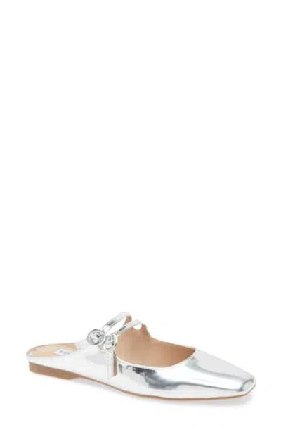 Steve Madden Remee Mary Jane Mule In Silver