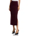 Steve Madden Remy Midi Skirt In Burgundy