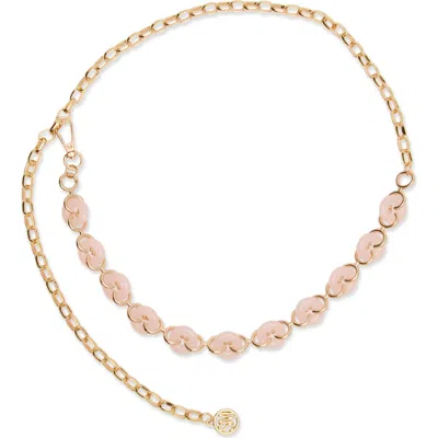 Steve Madden Resin Chain Belt In Pink