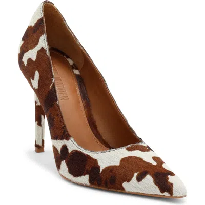 Steve Madden Reya Genuine Calf Hair Pump In Brown