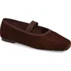 Steve Madden Reyana Mary Jane Ballet Flat In Brown