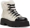 Steve Madden Reyen Reye01s1 Boots Women's Bone Leather Platform Jobb1873 In White