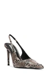 Steve Madden Reyes Pointed Toe Slingback Pump In Snake