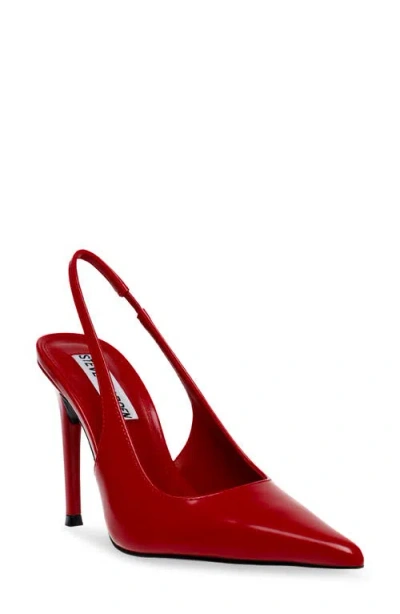Steve Madden Reyes Pointed Toe Slingback Sandal In Red