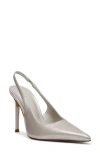 Steve Madden Reyes Pointed Toe Slingback Sandal In White