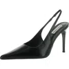 Steve Madden Reyes Womens Patent Leather Pointed Toe Slingback Heels In Multi