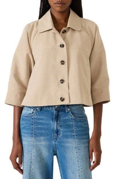 Steve Madden Rhode Crop Jacket In Brown