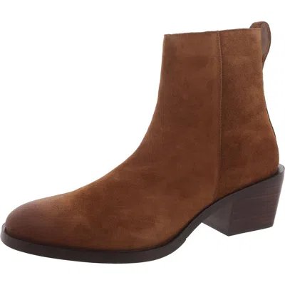 Steve Madden Richie Mens Suede Block Heel Chelsea Boots In Brown | ModeSens