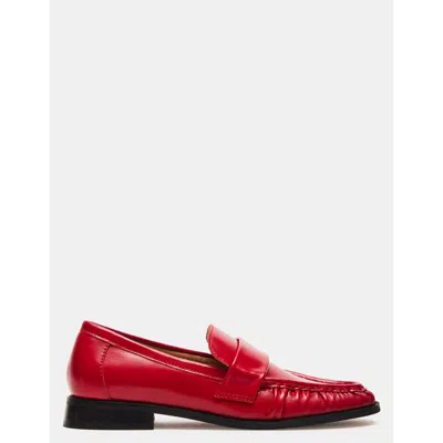 Steve Madden Ridley Red Leather In Multi