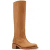 Steve Madden Rigg03s1 Womens Two Tone Leather Mid-calf Boots In Multi