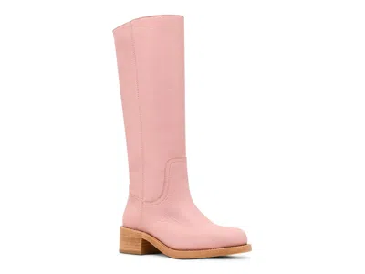 Steve Madden Riggs Knee High Boot In Pink