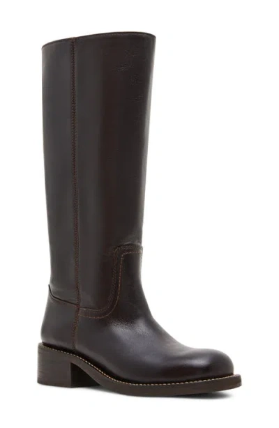 Steve Madden Riggs Knee High Boot In Brown