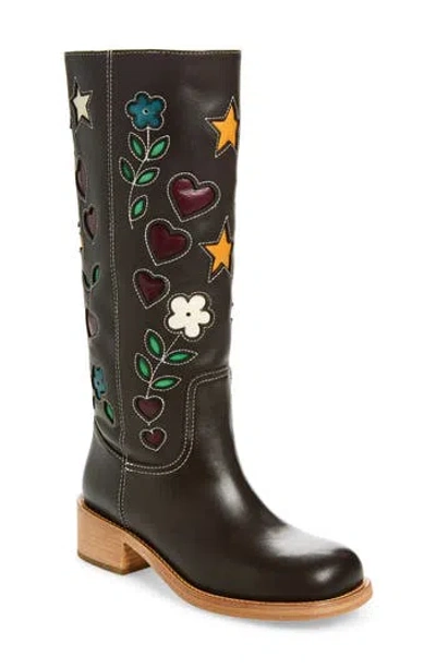 Steve Madden Riggs Knee High Boot In Brown