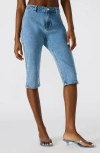 Steve Madden Rina Denim Capri Pants In Blue