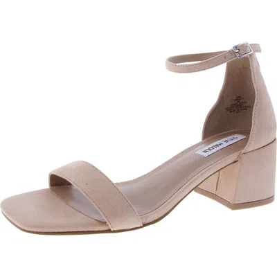 Steve Madden Rina Womens Buckle Faux Suede Ankle Strap In Multi