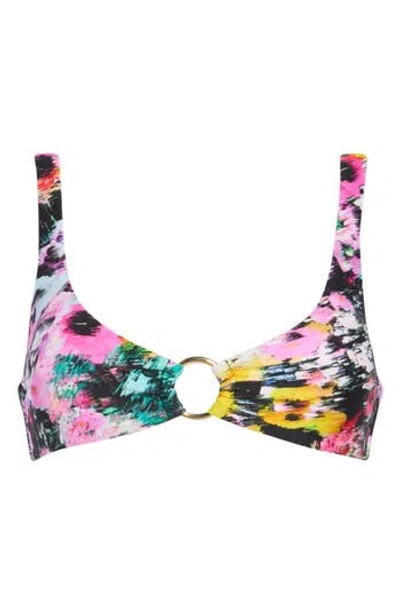Steve Madden Ring Bralette Bikini Top In Multi