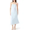 Steve Madden Riyan Linen Blend A-line Sundress In Blue