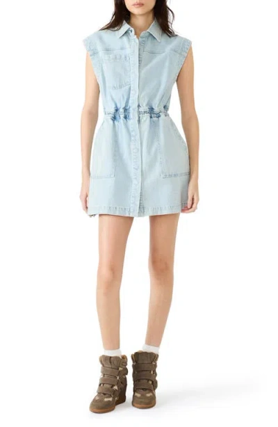 Steve Madden Robbie Denim Minidress In Blue
